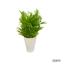 Τεχνητό Φυτό Ibergarden Διαστάσεων 13x13x25cm σε Λευκό Γλαστράκι (55302A)