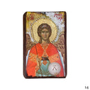 Εικόνα Χειροποίητη Ακανόνιστο ξύλο Μεικτή τεχνική-Άγιος Μιχαήλ