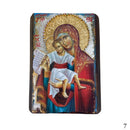 Εικόνα Χειροποίητη Ακανόνιστο ξύλο Μεικτή τεχνική-Παναγία Άξιον Εστί