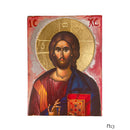 Εικόνα Χειροποίητη Ακανόνιστο ξύλο Μεικτή τεχνική-Ιησούς Ευλογών