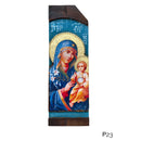 Εικόνα Χειροποίητη σε Ράβδο Μεικτή τεχνική - Παναγία (Ρ23)