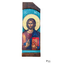 Εικόνα Χειροποίητη σε Ράβδο Μεικτή τεχνική - Χριστός Ευλογών (Ρ33)