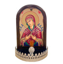 Μεγάλη Ξύλινη Χειροποίητη Εικόνα με Φως σε Διάφορες Παραστάσεις