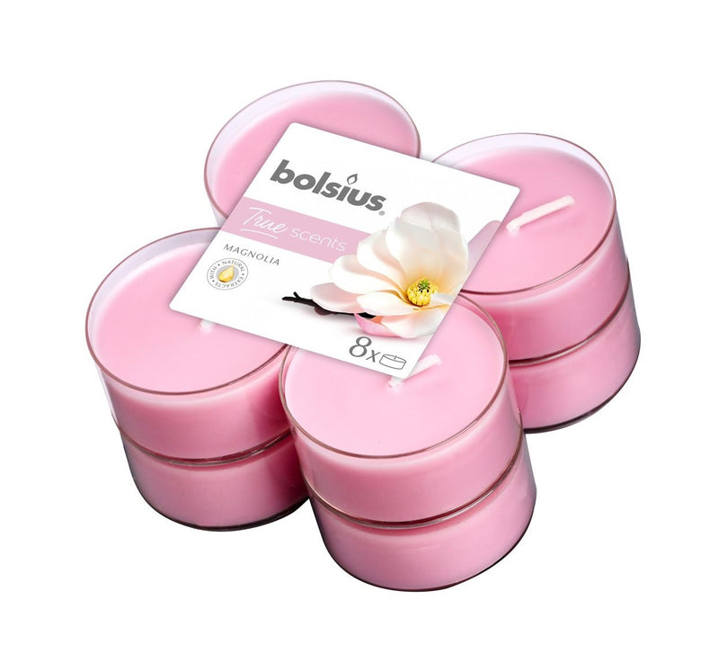 Αρωματικό Ρεσώ 8 Ωρών Clear Cup Bolsius True Scents 8άδα - Magnolia
