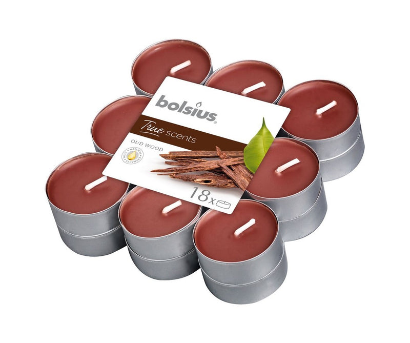 Αρωματικό Ρεσώ 4 Ωρών Bolsius True Scents 18άδα - Oud Wood