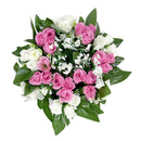 Στεφάνι Τριαντάφυλλο 22cm (ΤΗΙΜ36009) - Ροζ