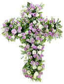 Σταυρός Τριαντάφυλλο 50cm (36022) - Λιλά