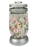 Γυάλινο Καντήλι Βolsius Ασημί - Μανώλια