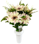 Βάζα για Μνήμα Ζέρμπερα 13 Κλαδιά (ΤΗΙΜ12196-13) - Δίχρωμο