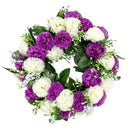 Στεφάνι Γαρύφαλλο 28cm (ΤΗΙΜ36007) - Μωβ