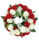 Στεφάνι Γαρύφαλλο 28cm (ΤΗΙΜ36007) - Κόκκινο