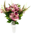 Βάζα για Μνήμα Ζέρμπερα 13 Κλαδιά (ΤΗΙΜ12196-13) - Μωβ