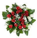 Στεφάνι Τριαντάφυλλο 22cm (ΤΗΙΜ36009) - Κόκκινο