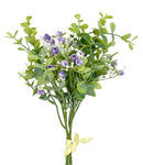 Μπουκέτο Σύνθεση Ευκάλυπτος με Άνθος 40cm - Μωβ