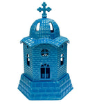 Καντήλι Μεταλλικό "Εκκλησία"- Μπλε