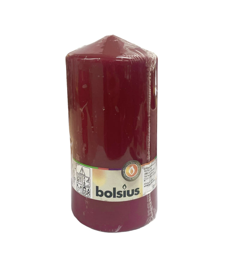 Κερί Κορμός Bolsius 200/98mm - Μπορντώ