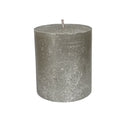 Κερί Κορμός Ρουστίκ Bolsius 80/68mm Silhouette - Shimmer Shampagne