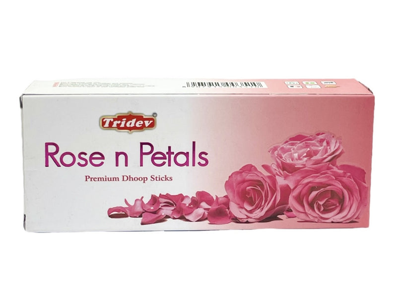 Αρωματικά Ινδικά Sticks με Βάση (Tridev) - Rose n Petals