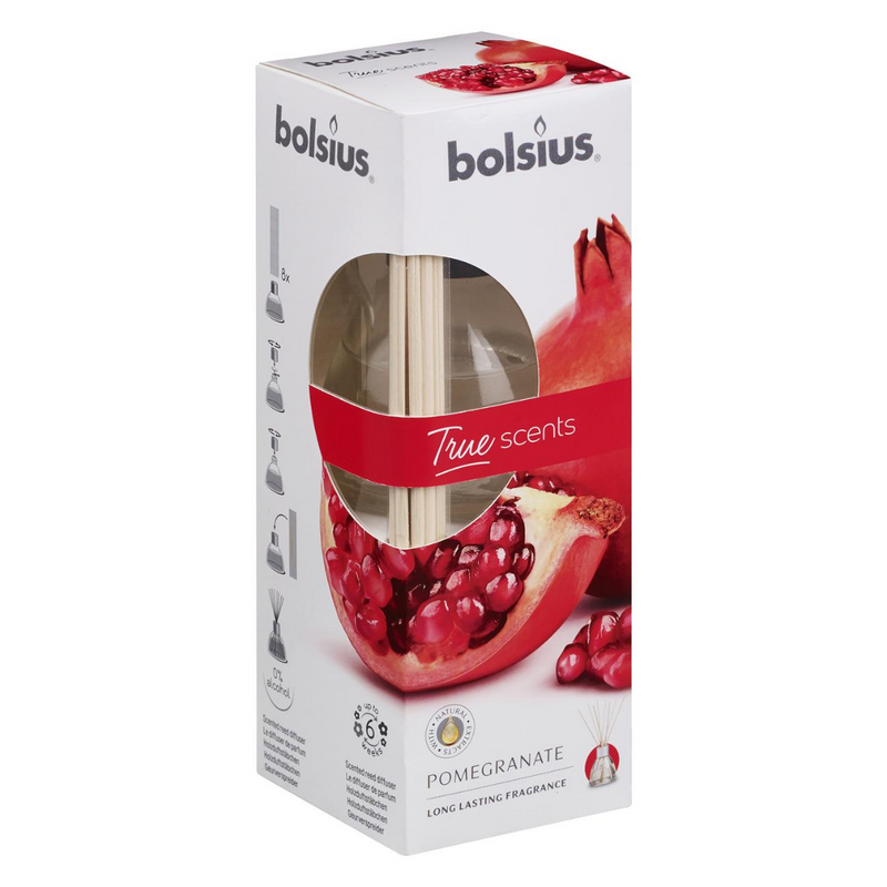 Αρωματιστής Χώρου 45ml Bolsius True Scents - Ρόδι 3τμχ