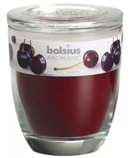 Αρωματικό Κερί Σε Ποτήρι 120/100mm Bolsius (Aromatic) - "Μαύρο Κεράσι"