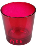 Καντηλόκουπα γυάλινη Μικρή - Κόκκινο (THIM1152-RED)