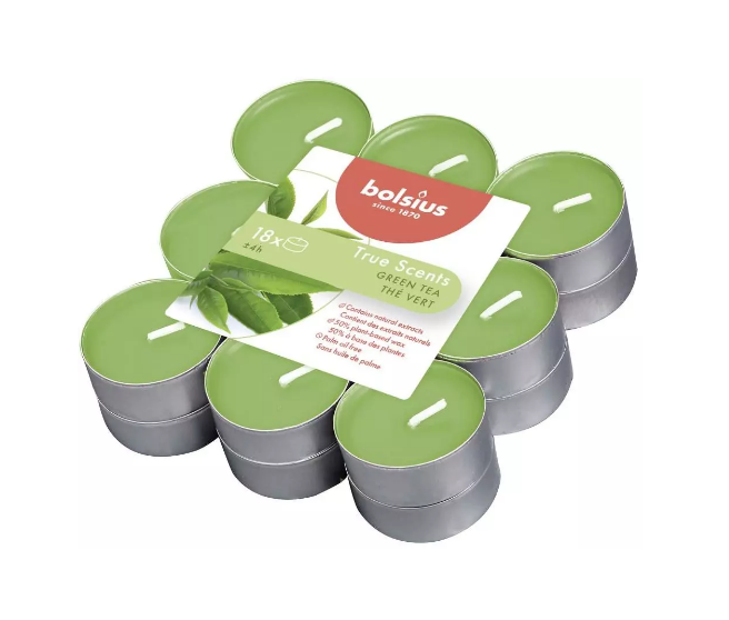 Αρωματικό Ρεσώ 4 Ωρών Bolsius True Scents 18άδα - Green Tea