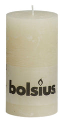 Κερί Κορμός Ρουστίκ Bolsius 130/68mm - Ιβουάρ